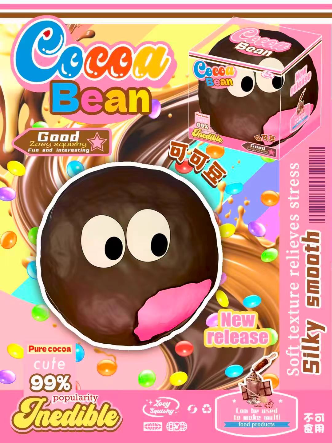 Zoey Cocoa Bean Pink