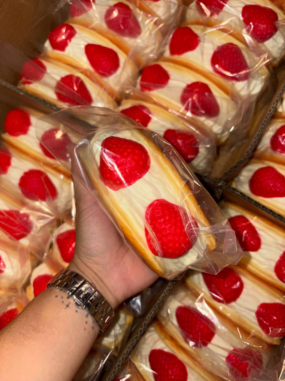 Zoey Strawberry Cream Crepe
